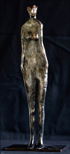 femme en bronze, sculpture